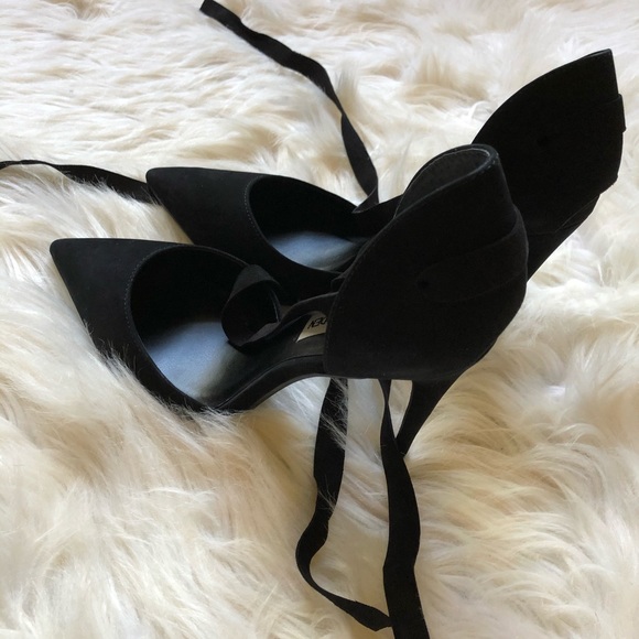 NIB Steve Madden Harlow Sandal Heel Pump Black - Picture 5 of 11